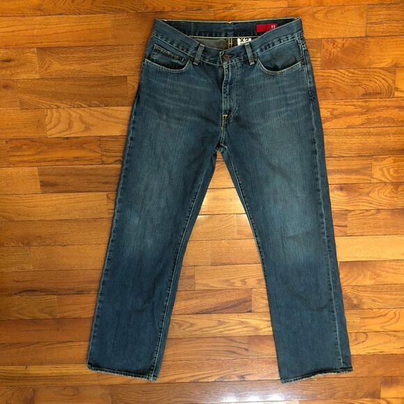 X2 Quality Distressed Denim Blue Jeans Men's 32x32 Preowned - Picture 1 of 7